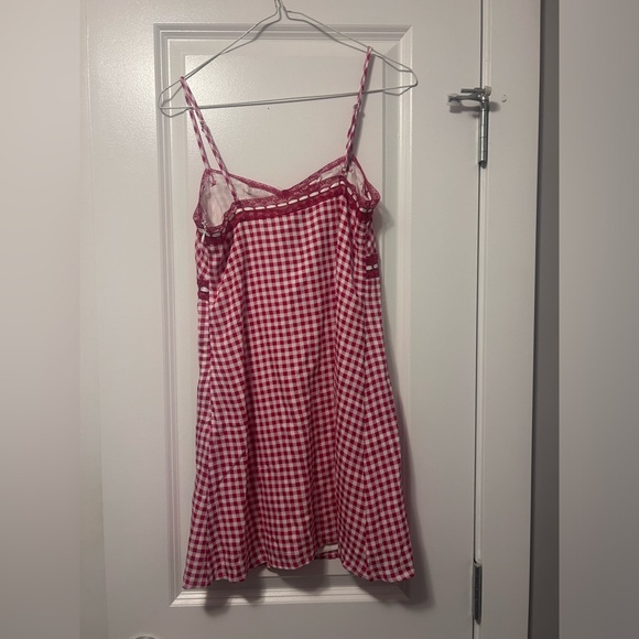 G by GARAGE checkered slip dress XS - Picture 3 of 5
